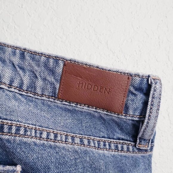 Hidden Bailey Medium Wash Distressed Boyfriend Jeans - Picture 8 of 10